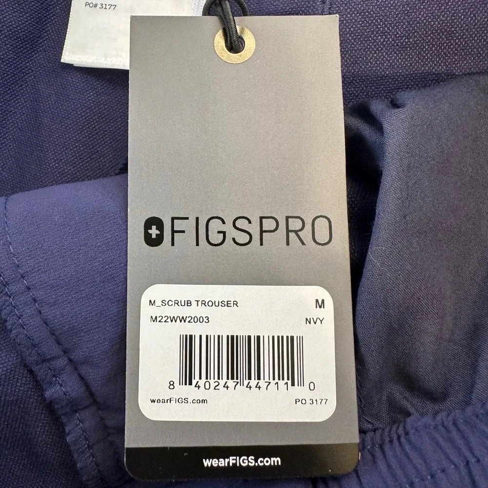 FIGS PRO Mens Navy Blue Scrub Trouser Pants NWT Medium